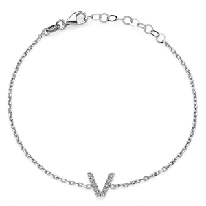 Silver bracelet  with Cubic Zirconia