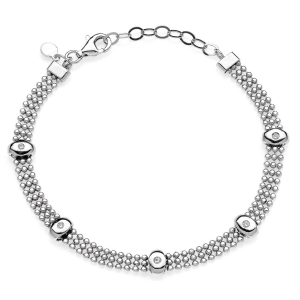 Silver bracelet  with Cubic Zirconia