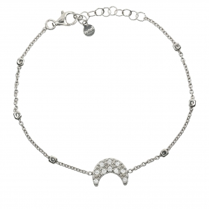 Bracciale in Argento con zirconi