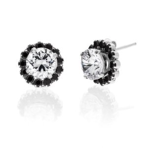 Silver earrings  with Cubic Zirconia